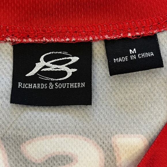 Richards Southern Brad Paisley Jersey Womens Medium Black Red 15 Country Music - Picture 3 of 8